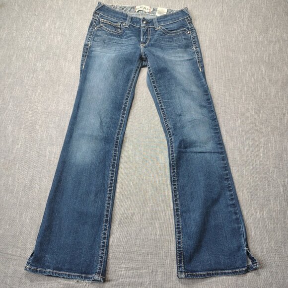 Ariat Denim - Ariat REAL Jeans Women's Size 29R Mid Rise Slim Fit Boot Cut Stretch Western